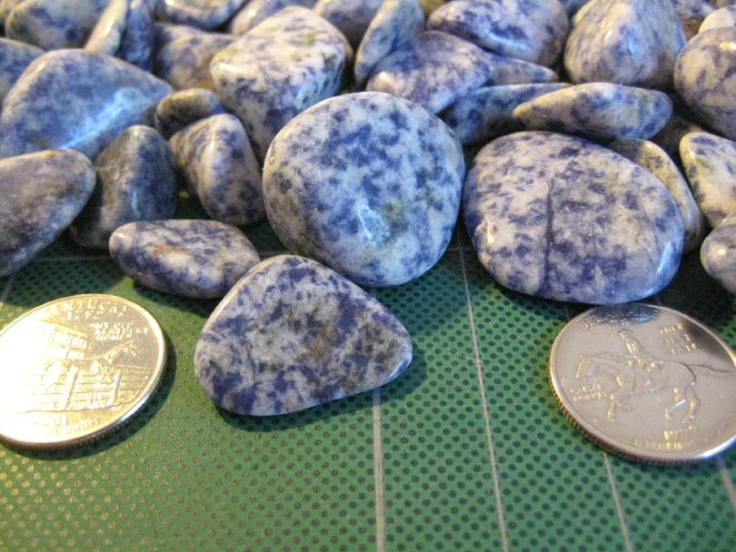 Spotted Blue Sodalite Close Up